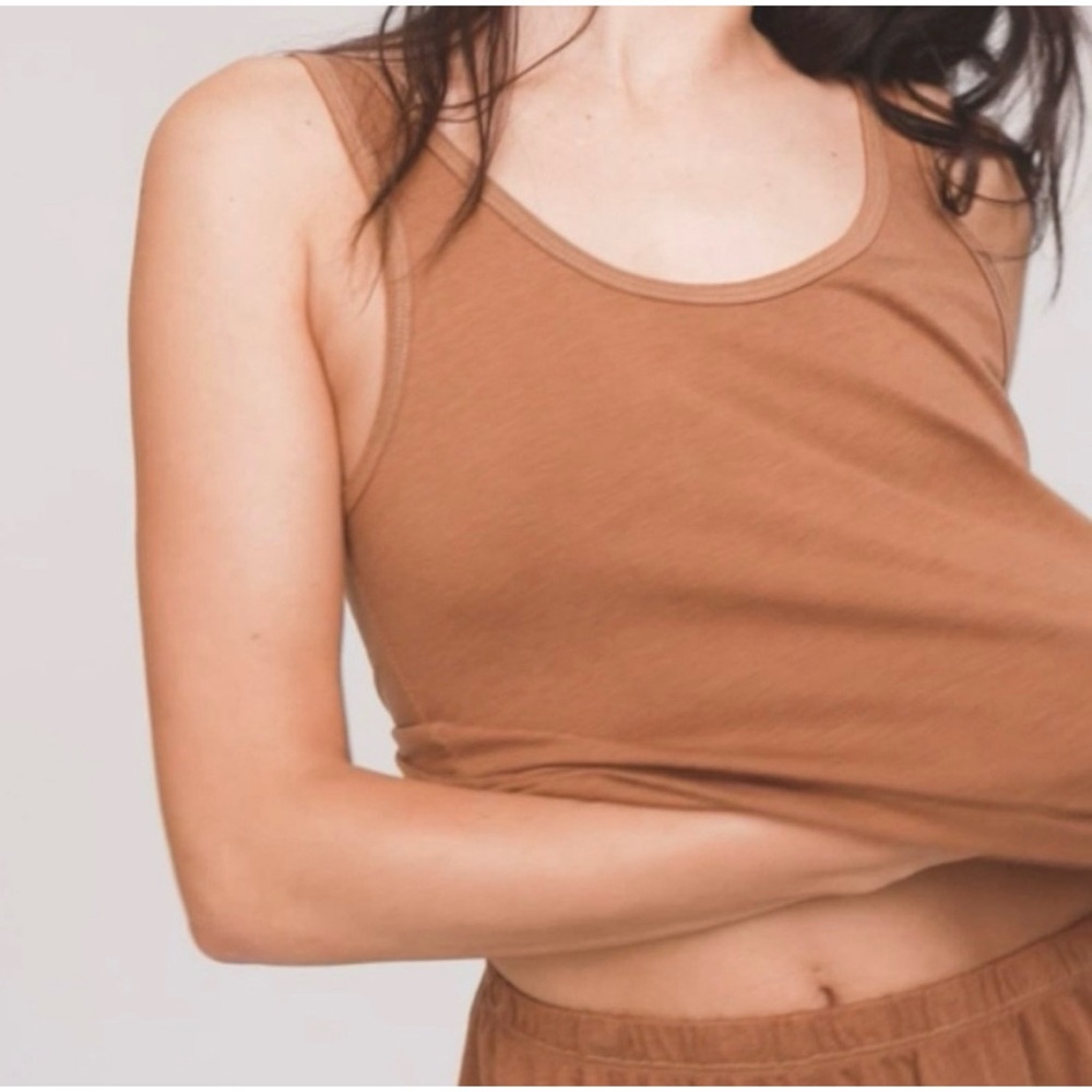 Mate the Label Coca Brown Tencel Sleep Tank SM